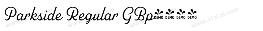 Parkside Regular GBp字体转换